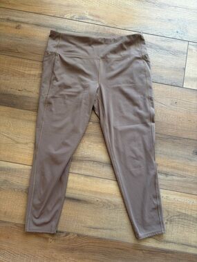 DSG Tan Brown High-Waist Leggings Size XL